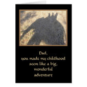 SILHOUET VAN DRIE MENSEN DIE OP EEN OLIFANT RIJDEN (Voorkant)