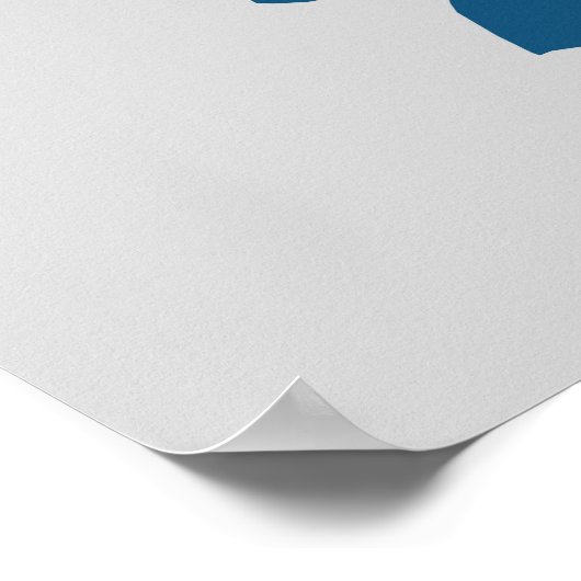 Silhouet van Duitsland Poster (Hoek)