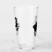 Silhouet van een boogschutter met wildlife scene glas (Rechts)