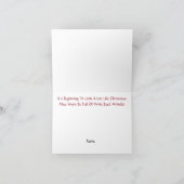 Silhouet van een brillenoptometrist Kerstkaart Kaart (Binnen)