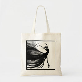 Silhouet van een danser op Pointe Tote Bag