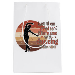 Silhouet van een danser - op Psalm gebaseerd ontwe Medium Cadeauzakje