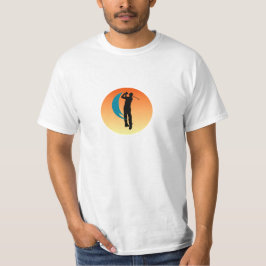 Silhouet van een Golfer T-shirt