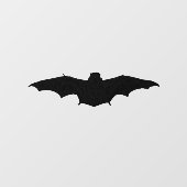 silhouet van een grijze vleermuis raamsticker (Vel)