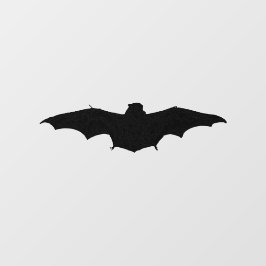 silhouet van een grijze vleermuis raamsticker