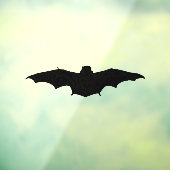 silhouet van een grijze vleermuis raamsticker (Vel 3)