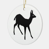 Silhouet van een hert keramisch ornament (Links)