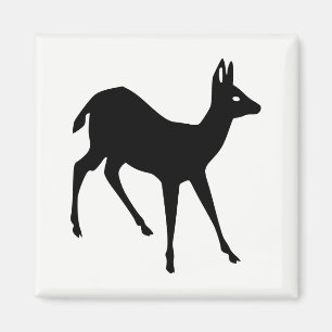 Silhouet van een hert magneet