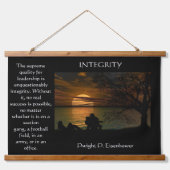 silhouet van een jong stel op het strand hangend wandkleed (Voorkant)