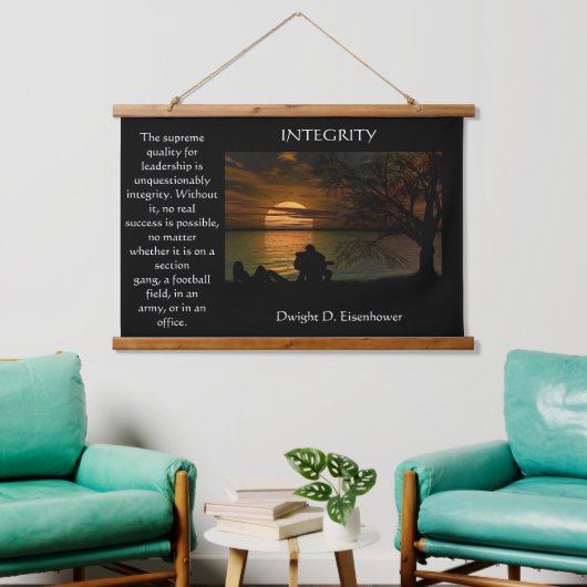 silhouet van een jong stel op het strand hangend wandkleed (Woonkamer)