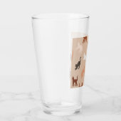 Silhouet van een kat glas (Rechts)