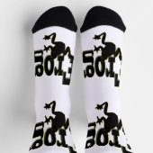 Silhouet van een kikker klimmen in het woord 'kikk sokken (Top)