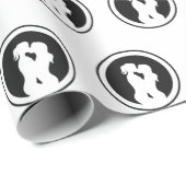 Silhouet van een Lesbiennes Kussen Cadeaupapier (Rol Hoek)