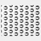 Silhouet van een Lesbisch Paar Kus Fleece Deken (Voorkant (Horizontaal))