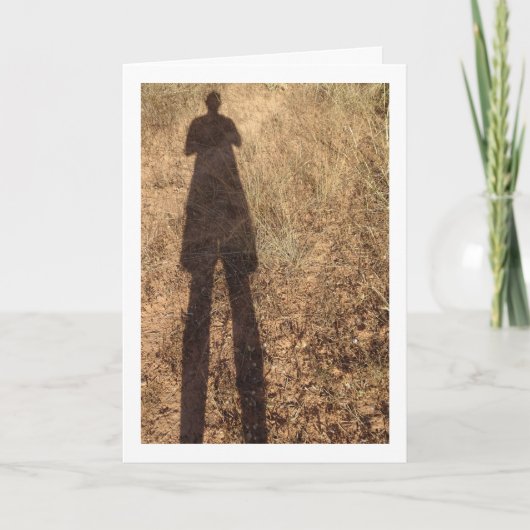 Silhouet van een man kaart (Voorkant)