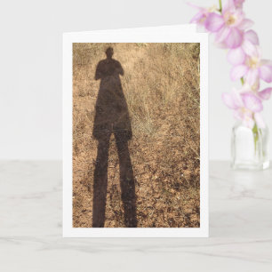 Silhouet van een man kaart