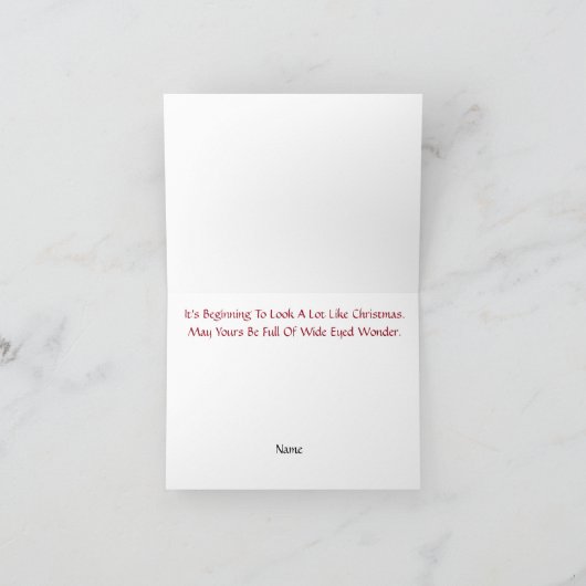 Silhouet van een optometrist met bril Kerstkaart Kaart (Binnen)