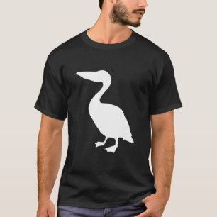 Silhouet van een pelikaan t-shirt