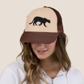Silhouet van een poema (Puma concolor) Trucker Pet (In situ)