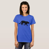Silhouet van een poema t-shirt (Voorkant volledig)