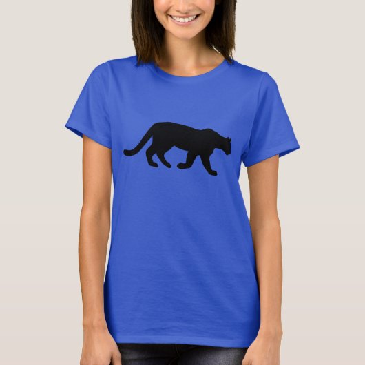 Silhouet van een poema t-shirt (Voorkant)