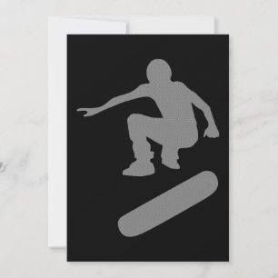 silhouet van een skateboard kaart