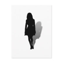 Silhouet van een vrouw