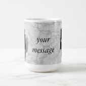 Silhouet van een vrouw koffiemok (Center)