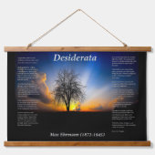 Silhouet van een wilggenboom hangend wandkleed (Voorkant)