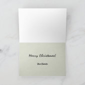 Silhouet van Eland Groen en Zwarte Check Kaart (Binnen)