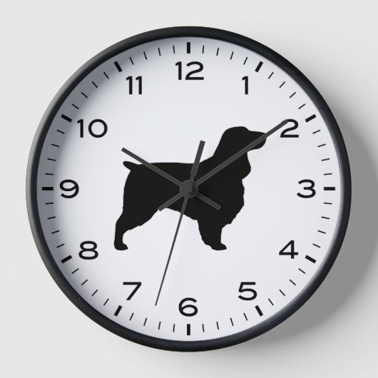 Silhouet van Field Spaniel-hondenras (Voorkant)