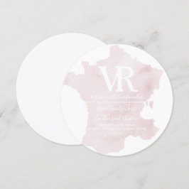 Silhouet van Frankrijk uitnodiging