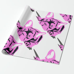 Silhouet van Franse Bulldog Cadeaupapier