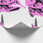 Silhouet van Franse Bulldog Cadeaupapier (Hoek)