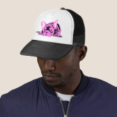 Silhouet van Franse Bulldog Trucker Pet (In situ)