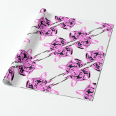Silhouet van Franse Bulldog variatie Cadeaupapier (Uitgerold)