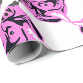 Silhouet van Franse Bulldog variatie Cadeaupapier (Rol Hoek)