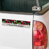 Silhouet van herdershond bumpersticker (Op Truck)