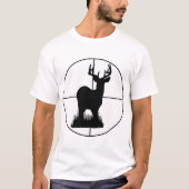 Silhouet van hertenjacht doelwit t-shirt (Voorkant)