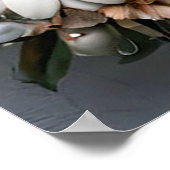 Silhouet van het bruidspaar poster (Hoek)