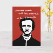 Silhouet van het Citaat van Edgar Allan Poe het Kaart (Gele Bloem)