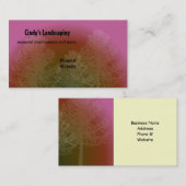 Silhouet van het landschappelijke ontwerp van de b visitekaartje (Voorkant / Achterkant)