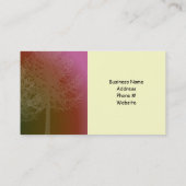 Silhouet van het landschappelijke ontwerp van de b visitekaartje (Achterkant)