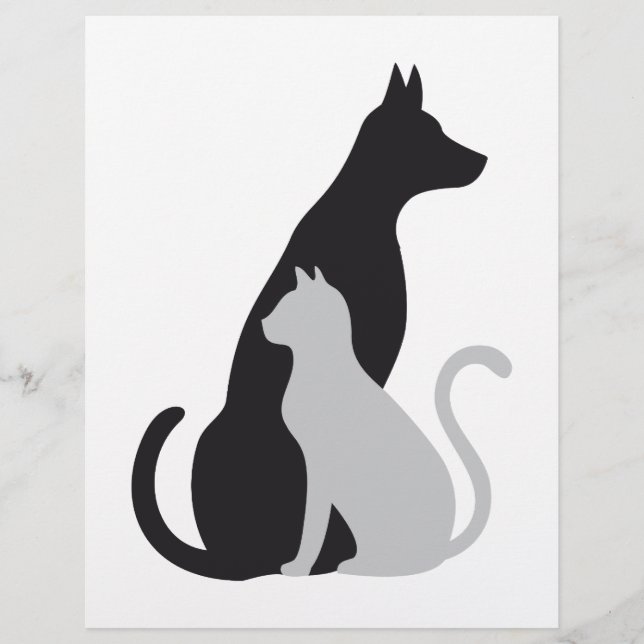 silhouet van honden (Voorkant)