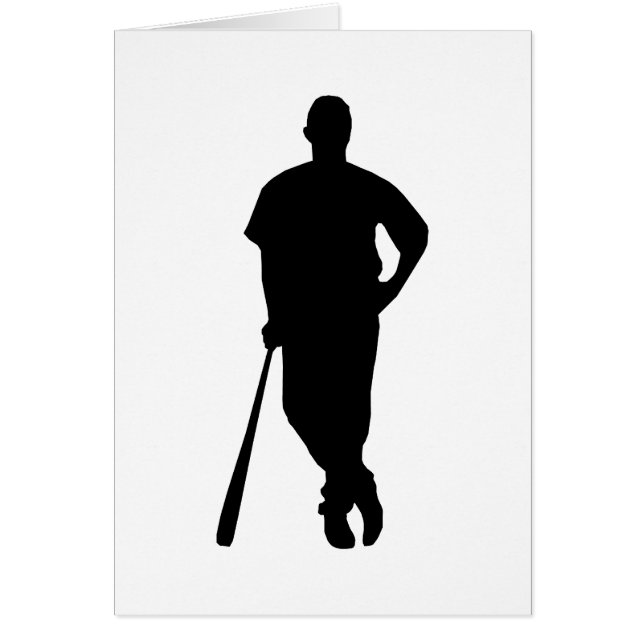 Silhouet van honkbalspeler (Voorkant)