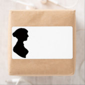 Silhouet van Jane Austen Etiket (Insitu)