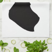Silhouet van Jane Austen Theedoek (Gevouwen)