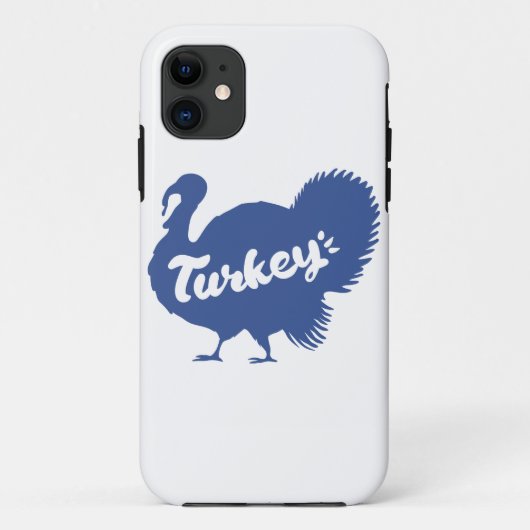 Silhouet van kalkoen - Kies achtergrondkleur Case-Mate iPhone Case (Achterkant)