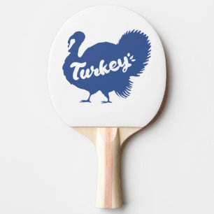 Silhouet van kalkoen - Kies achtergrondkleur Tafeltennisbatje