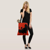 Silhouet van kalkoenen tote bag (Op model)